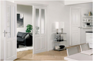Mẫu cửa gỗ 1 cánh full White