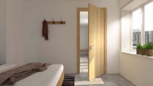 Cửa gỗ nhà tắm chịu nước