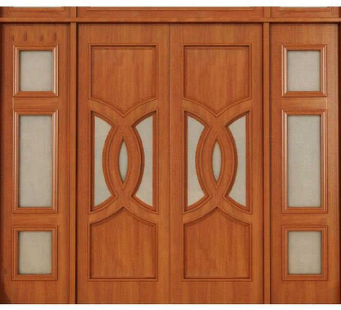 Cửa gỗ gắn kính