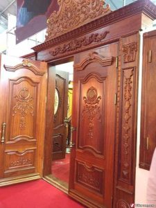 Cửa gỗ 2 cánh hiện đại