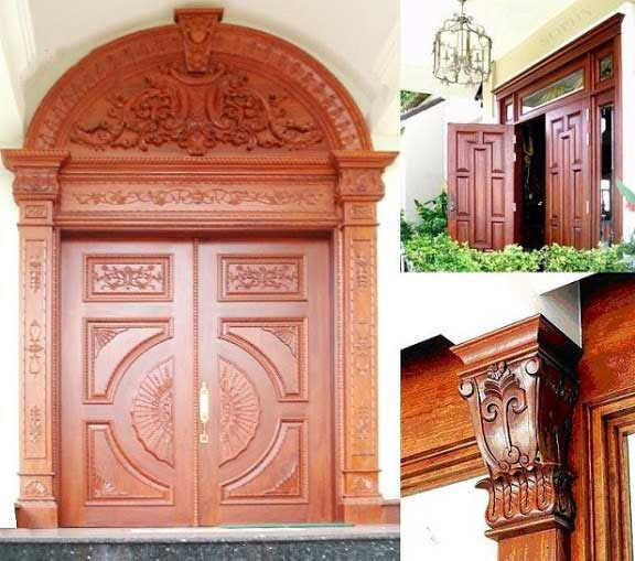 Mẫu cửa gỗ truyền thống