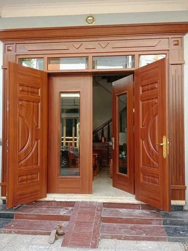 Thiết kế cửa gỗ 4 cánh