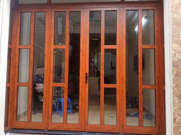 Cửa nhôm giả gỗ