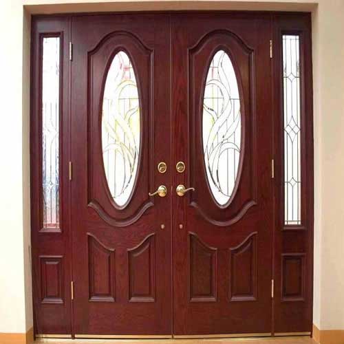 mẫu cửa sắt giả gỗ 10