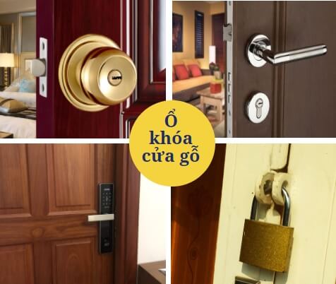 Các loại khóa cửa gỗ