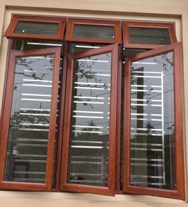 Cửa sổ nhôm giả gỗ