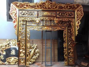 Cửa võng bằng gỗ