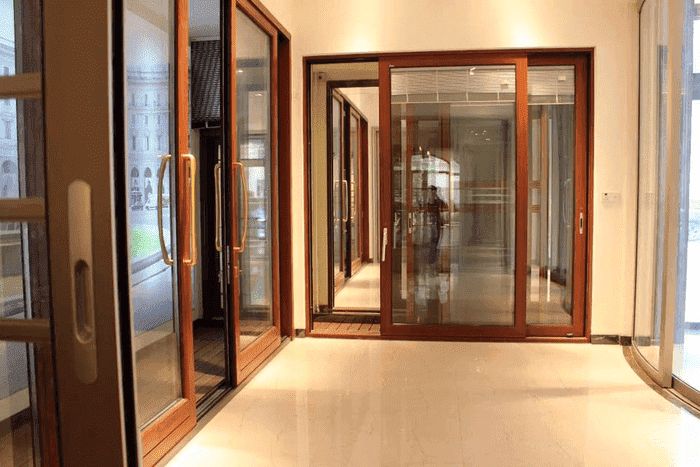 Cửa nhôm giả gỗ 1
