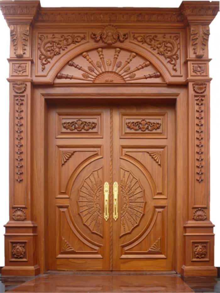 Mẫu cửa gỗ 2 cánh tân cổ điển 1