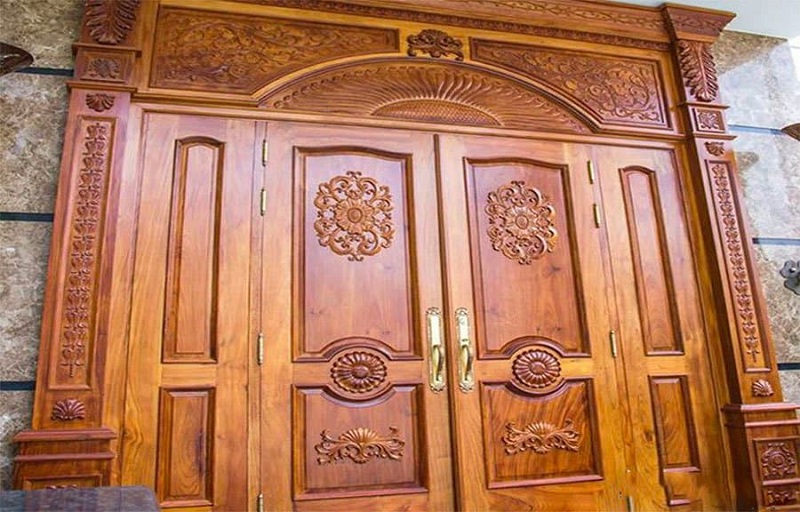 Cửa gỗ vò đẹp