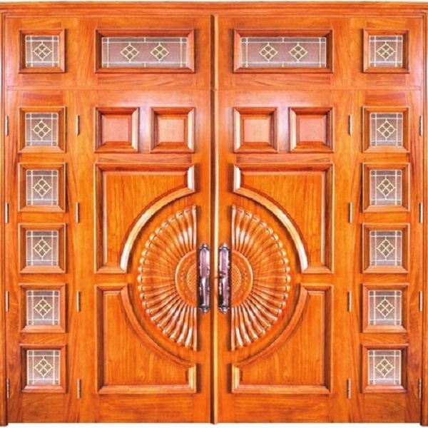 Cửa sắt giả gỗ