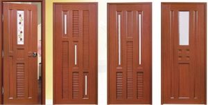 Mẫu cửa nhôm giả gỗ đẹp