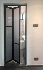 Cửa xếp nhôm nhà vệ sinh