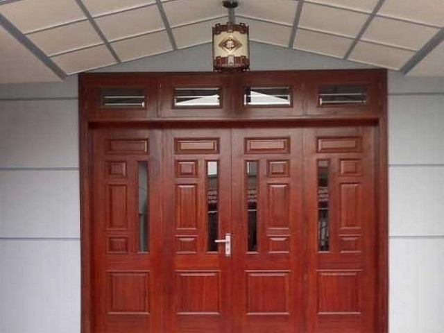 Cửa khung đơn bằng gỗ