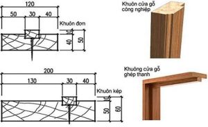 Khung ngoại cửa gỗ